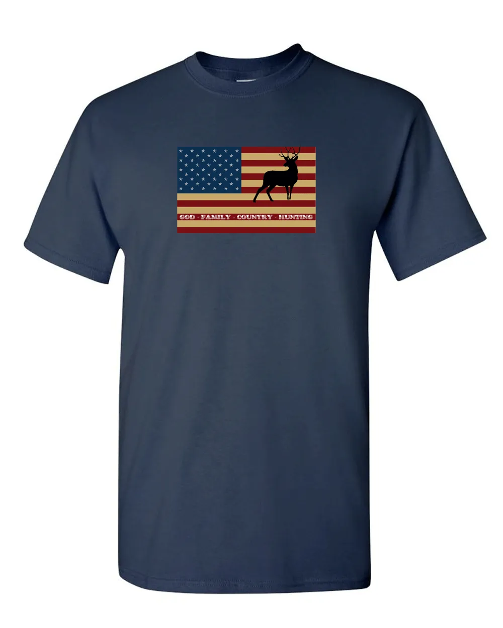 American Flag Hunting T-shirt, Deer T-shirt, Country T-shirt