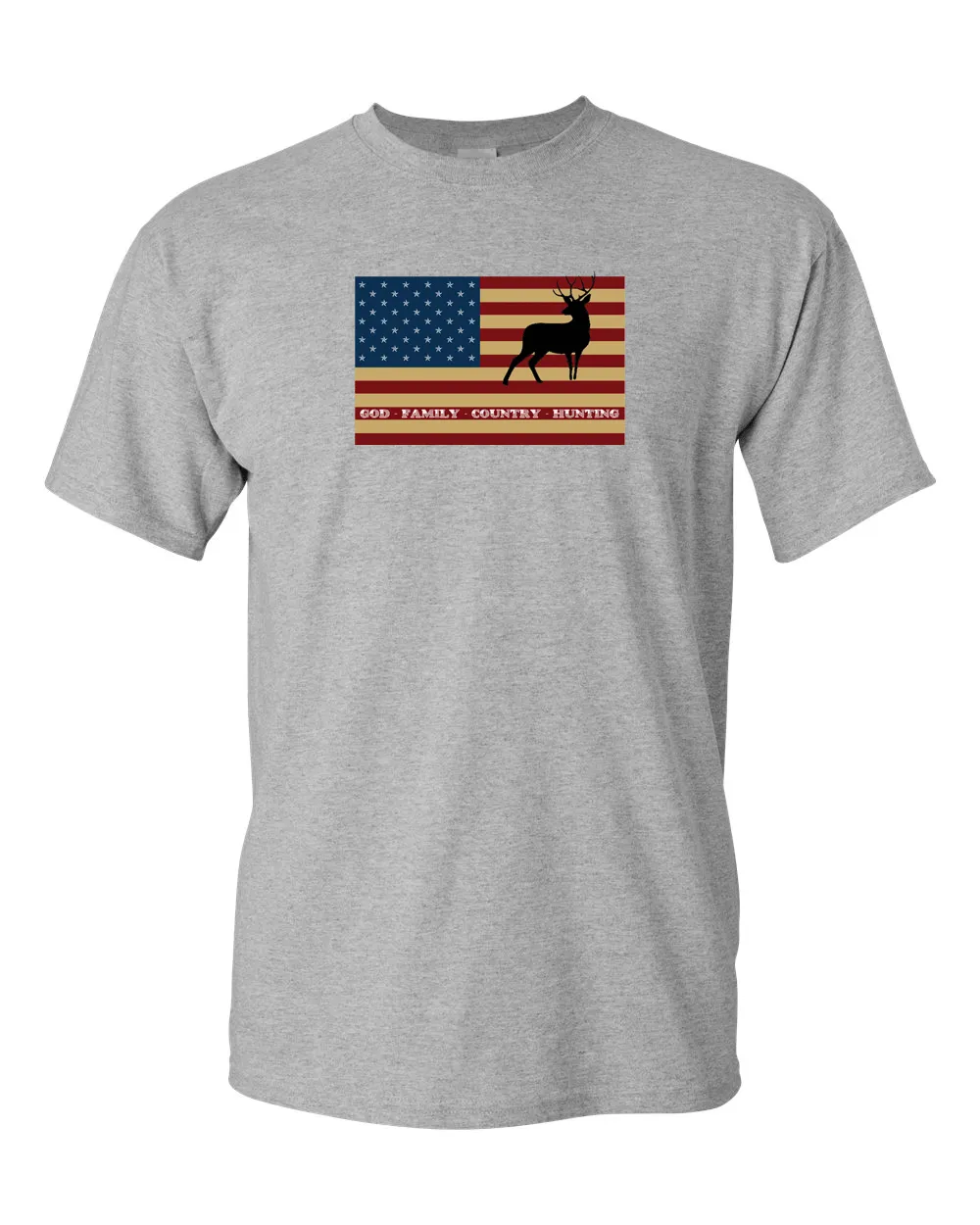 American Flag Hunting T-shirt, Deer T-shirt, Country T-shirt