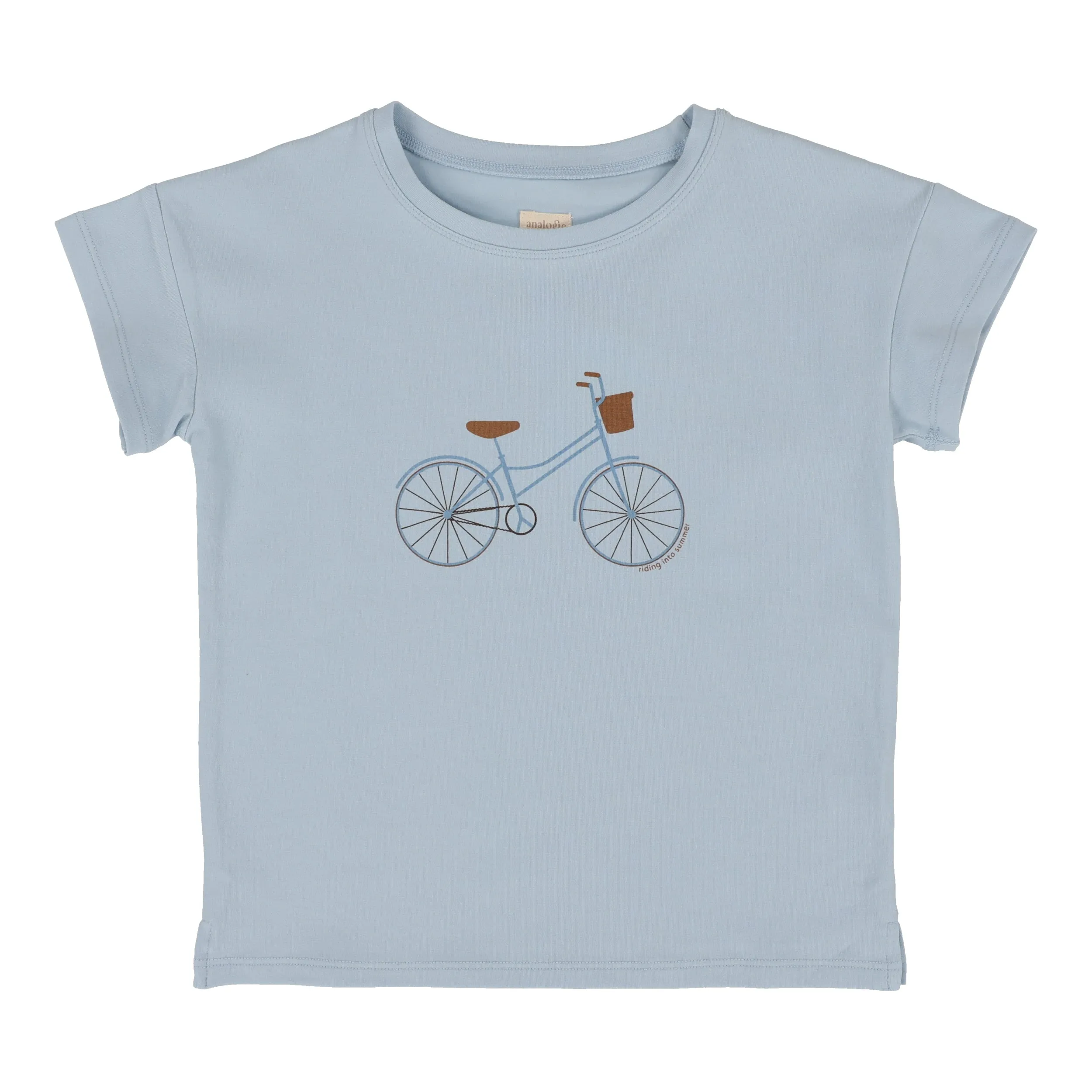 Analogie Bike Boys T-Shirt - Light Blue (Graphic Denim Collection)