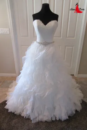 Anneprom Wedding Dresses,organza Wedding Gown,Princess Wedding Dresses elegant ball gowns wedding dresses APW0272