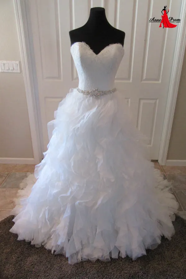 Anneprom Wedding Dresses,organza Wedding Gown,Princess Wedding Dresses elegant ball gowns wedding dresses APW0272