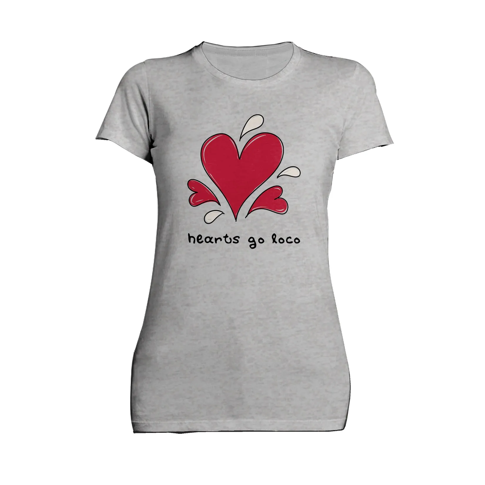 Anti Valentine Hearts Go Loco Women's T-shirt