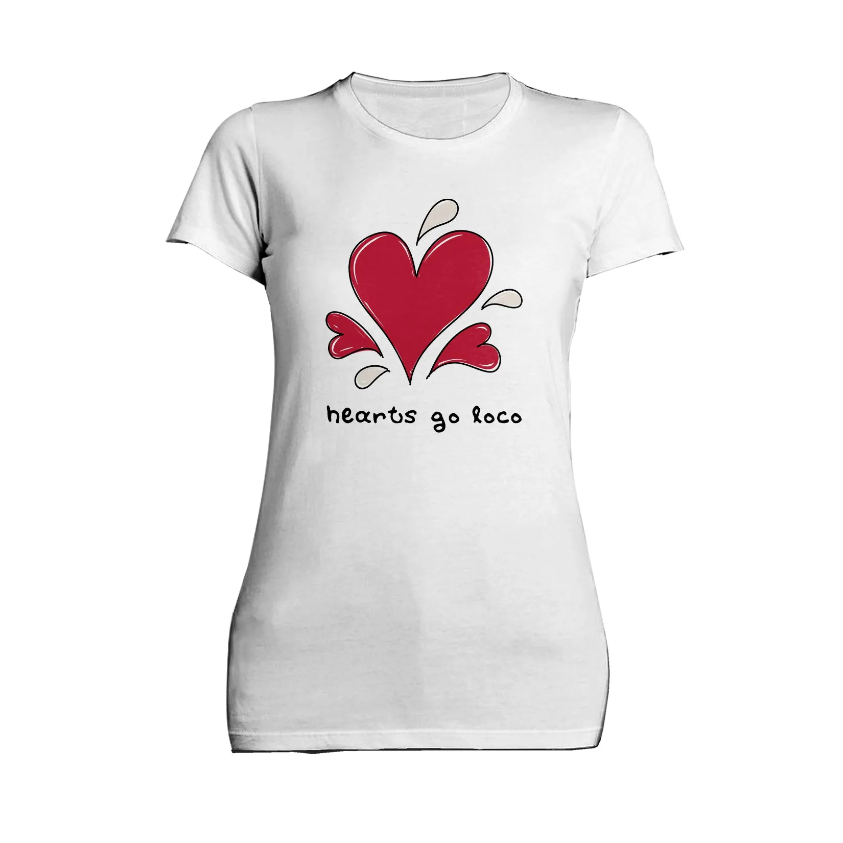 Anti Valentine Hearts Go Loco Women's T-shirt