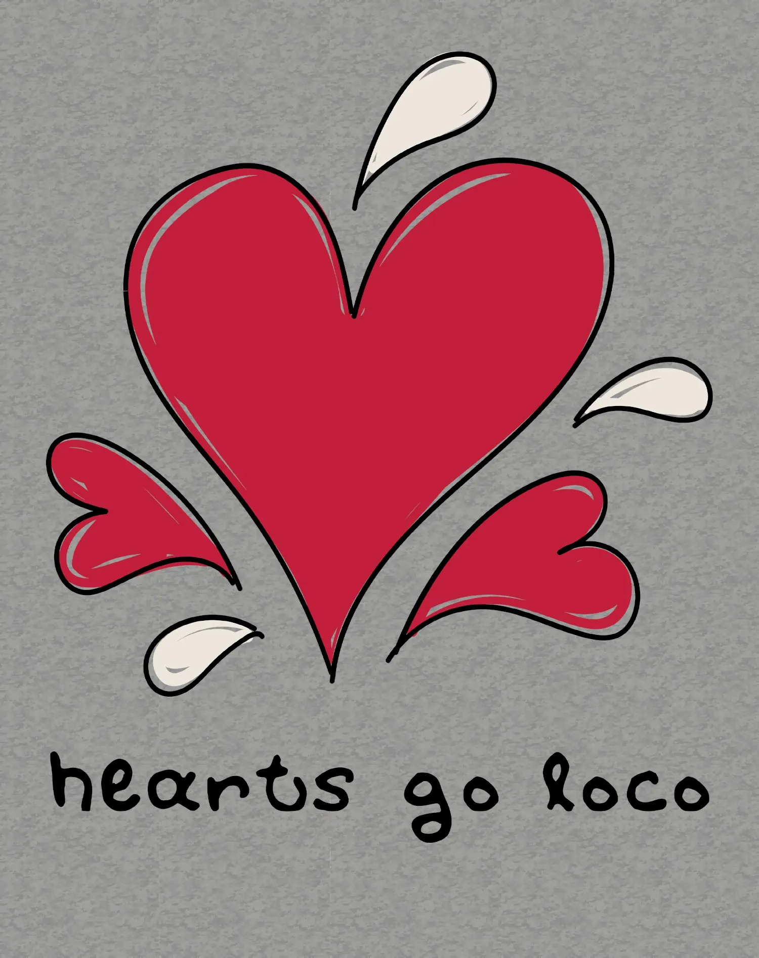 Anti Valentine Hearts Go Loco Women's T-shirt
