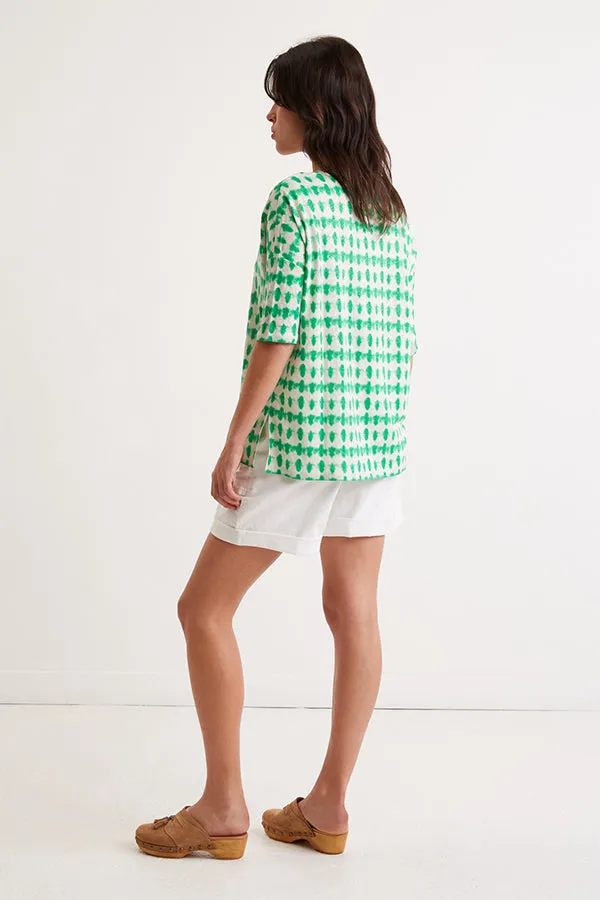 APPOLINE TIE & DYE LINEN T-SHIRT