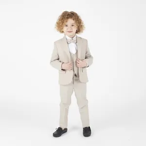 Baby Boy 4 Piece Light Fawn Formal Suits