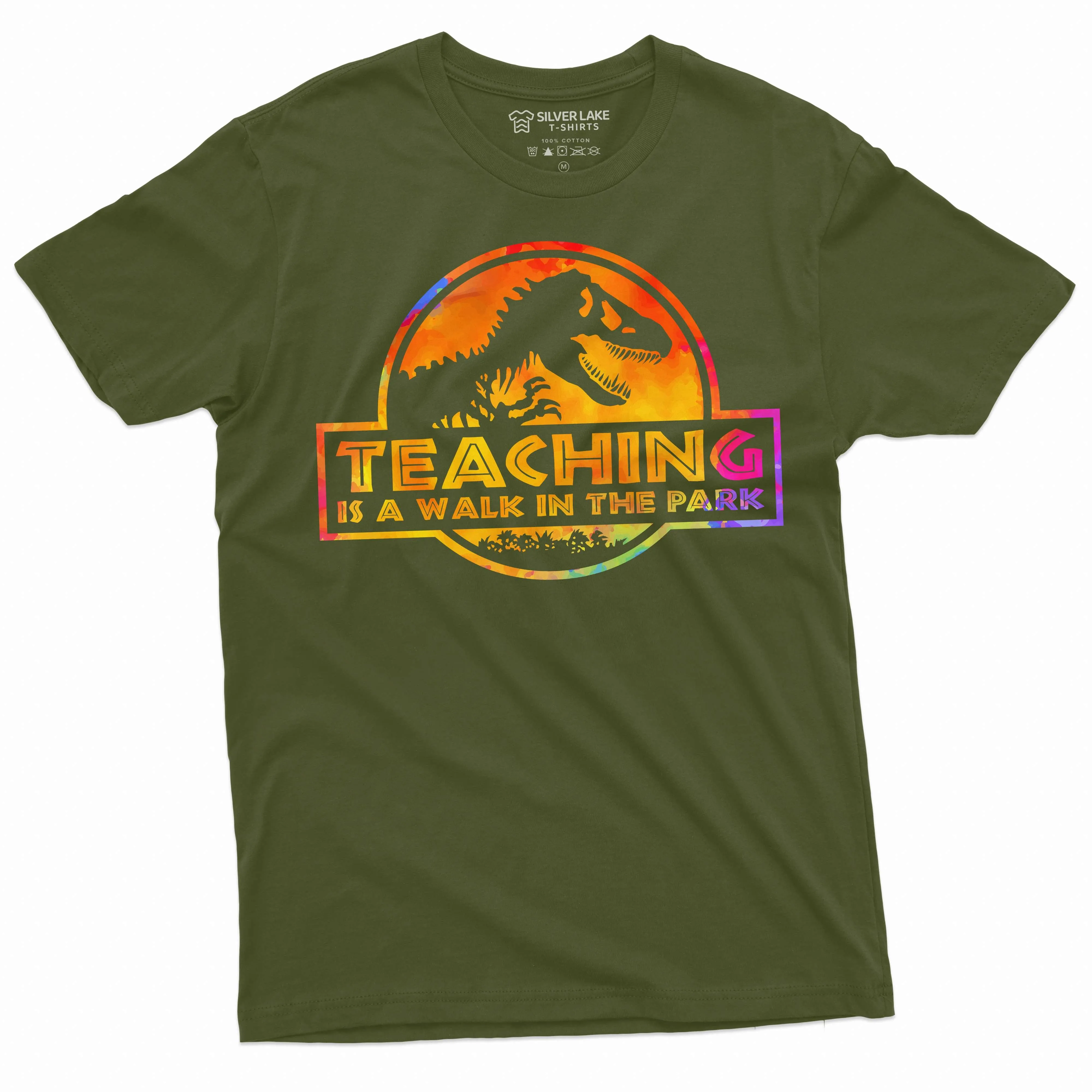 back to school funny teacher gift tee shirt teaching walk in the park sarcastic humor gift tee