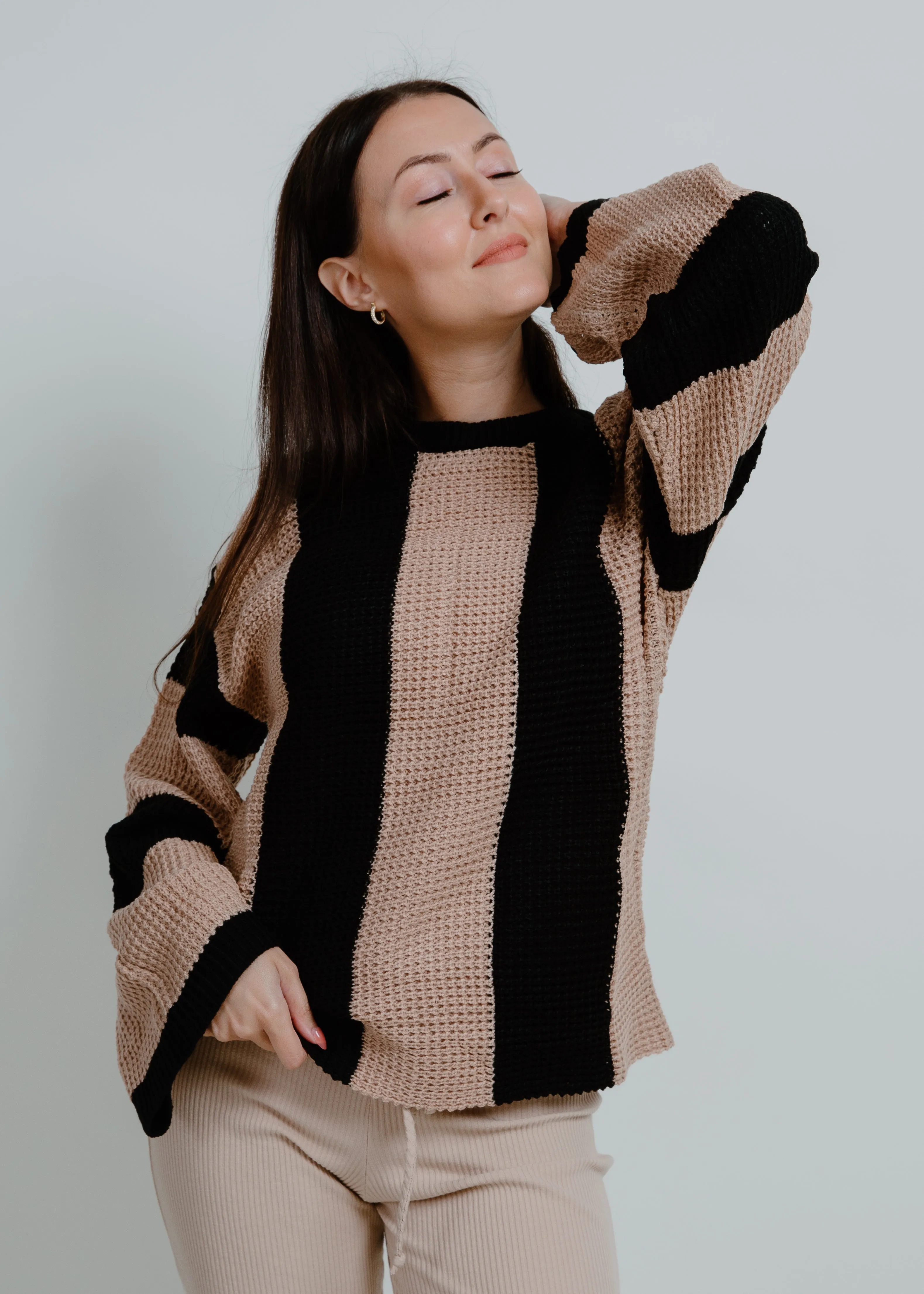 Bailey Bell Sleeve Striped Sweater