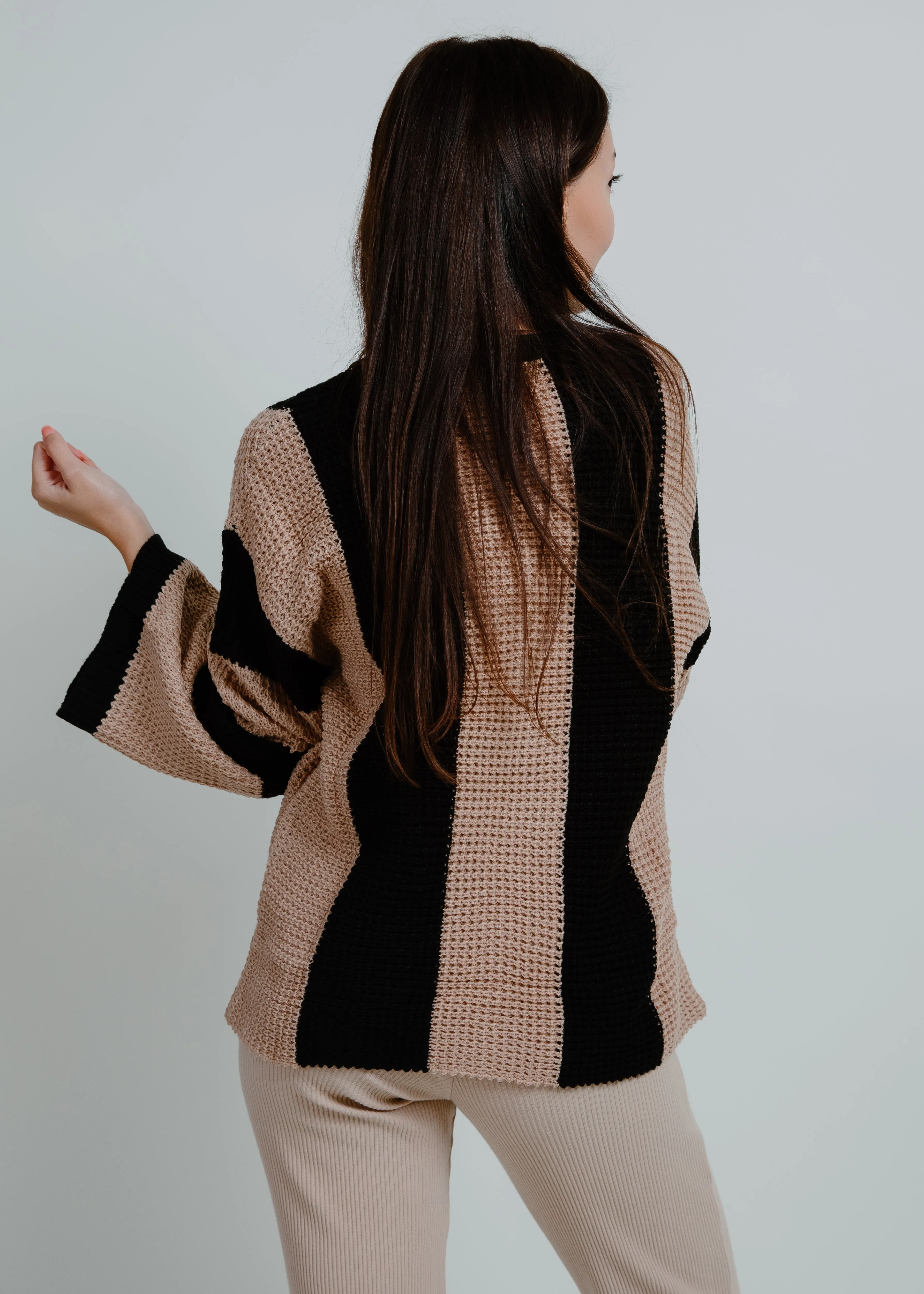 Bailey Bell Sleeve Striped Sweater