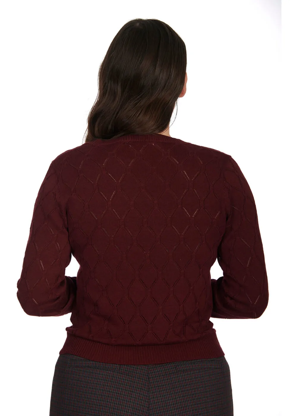 Banned Ruby 40's Pullover Burgundy