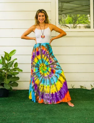Barefoot Boho Hand Dyed Tiered Maxi Skirt