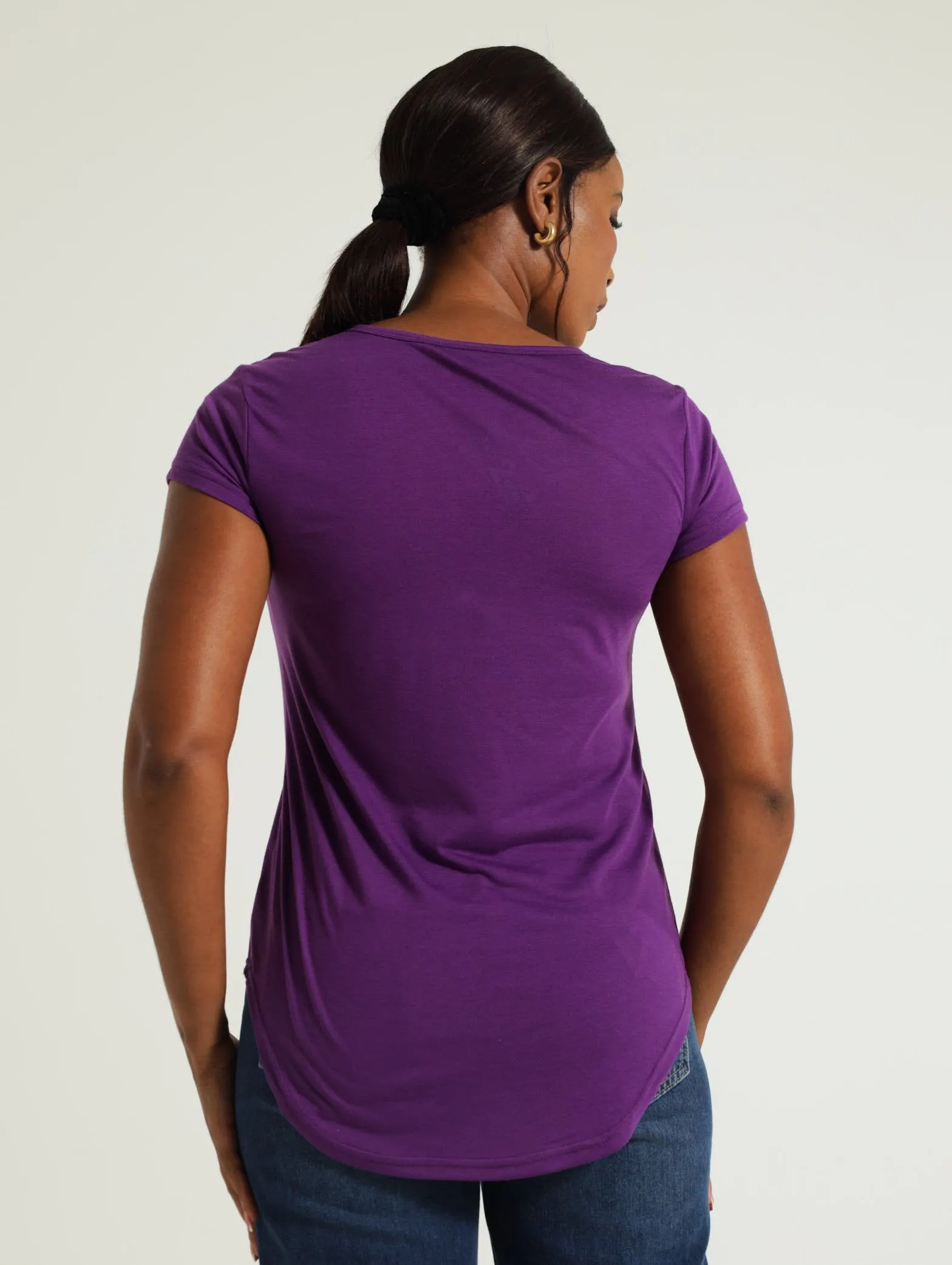Basic Pocket Tee - Purple