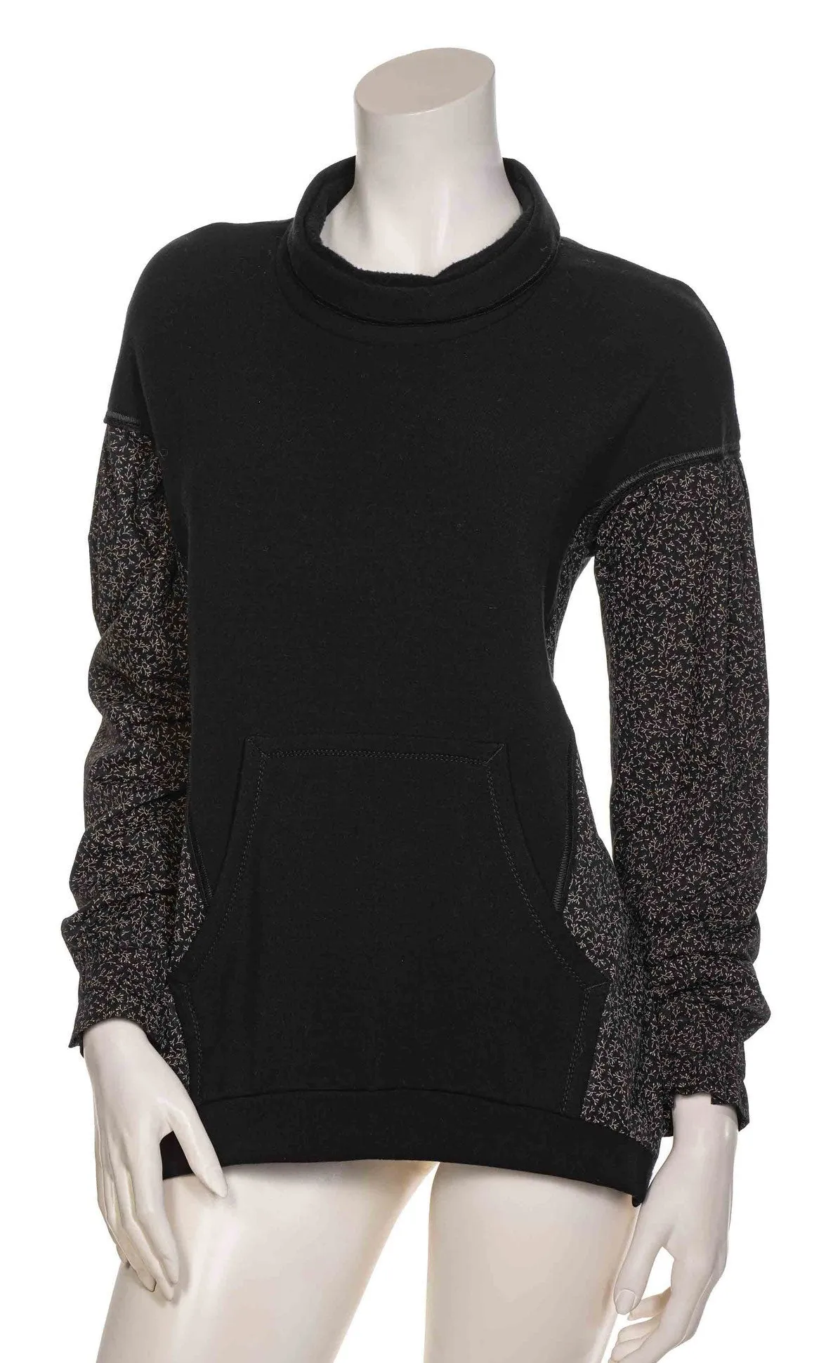 Beate Heymann Microflower Black Sweatshirt/Blouse