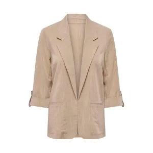 Beige Viscose Suits & Blazer