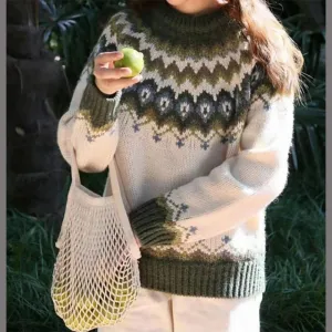 Bella | Cozy Fair Isle Knit Sweater