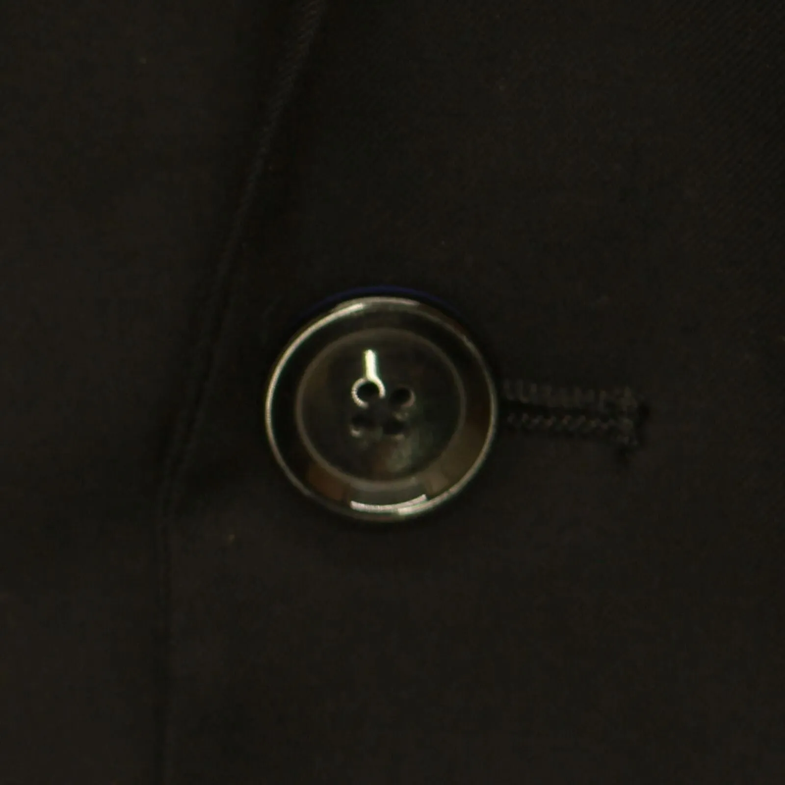 Billy London UK Mens 2-Button Polyester Blend Suit Jacket Black 36S