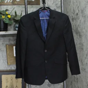 Billy London UK Mens 2-Button Polyester Blend Suit Jacket Black 36S