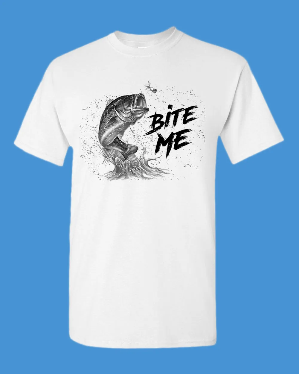 Bite me funny fishing shirt, fishing t-shirt
