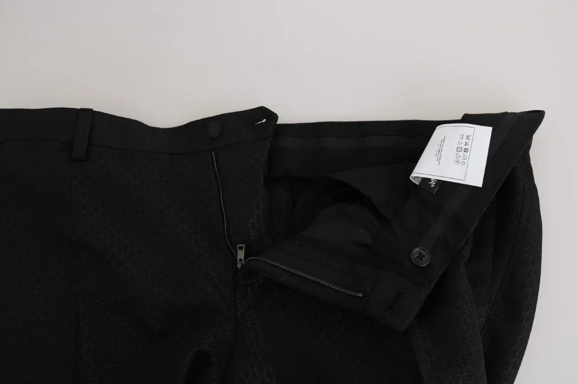 Black Jacquard GOLD Crown Slim Fit Suit