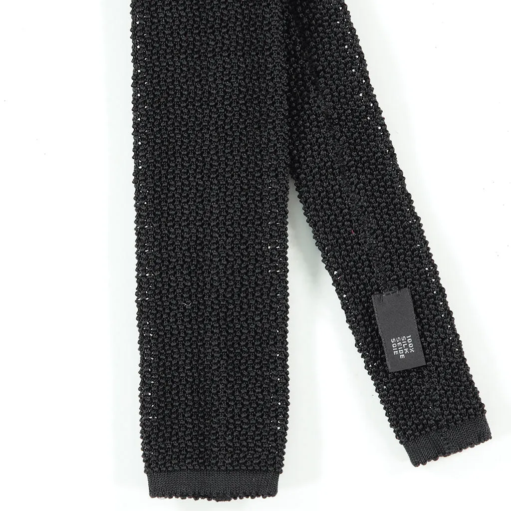 Black Knit Tie