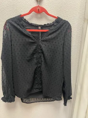 Black Lace Detail Top