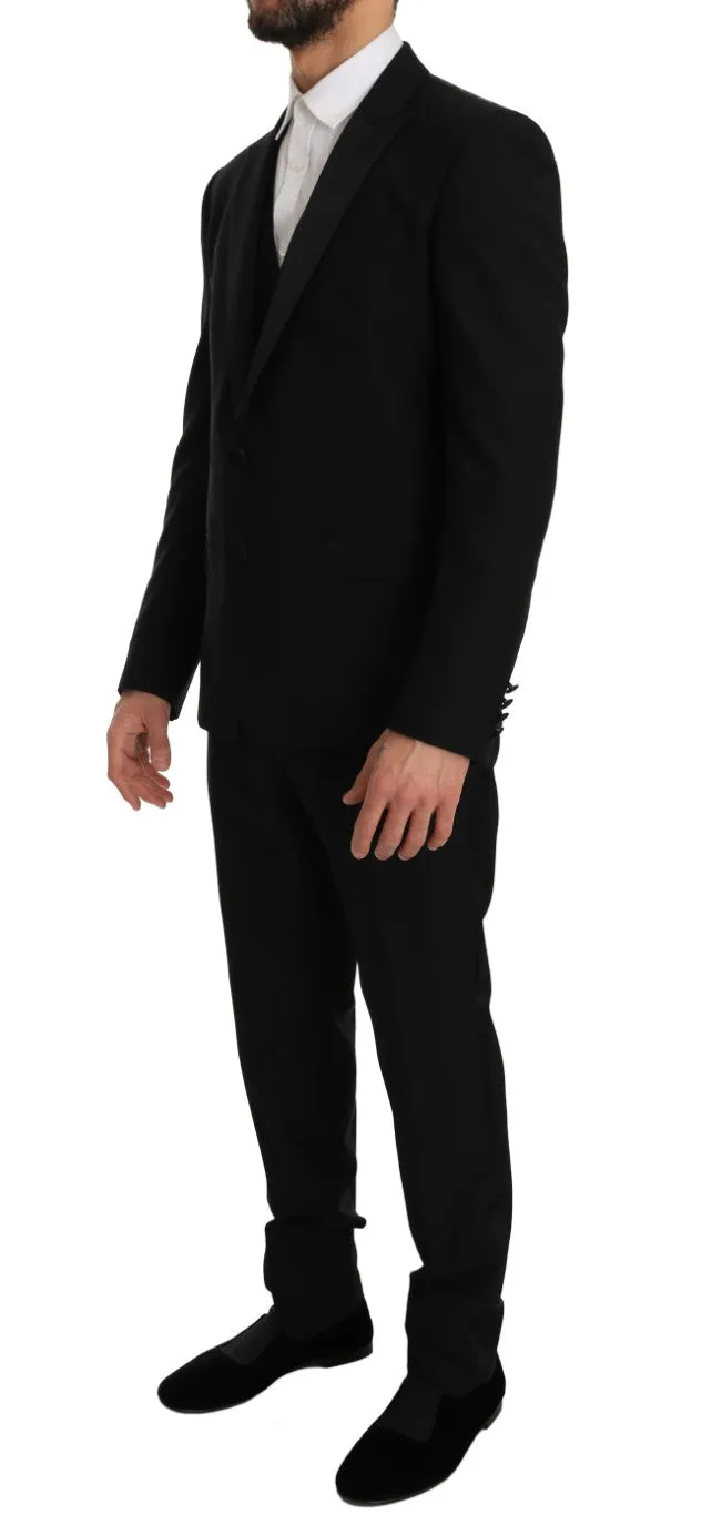 Black MARTINI Slim Fit Smoking Tuxedo Suit
