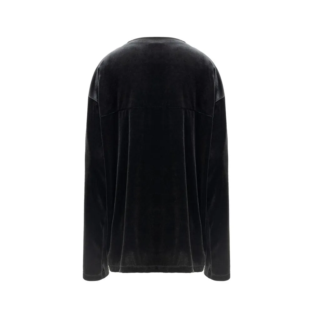 Black Synthetic Tops & T-Shirt