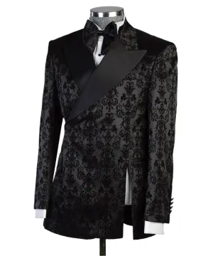 Black Velvet Suit Comfort Slim
