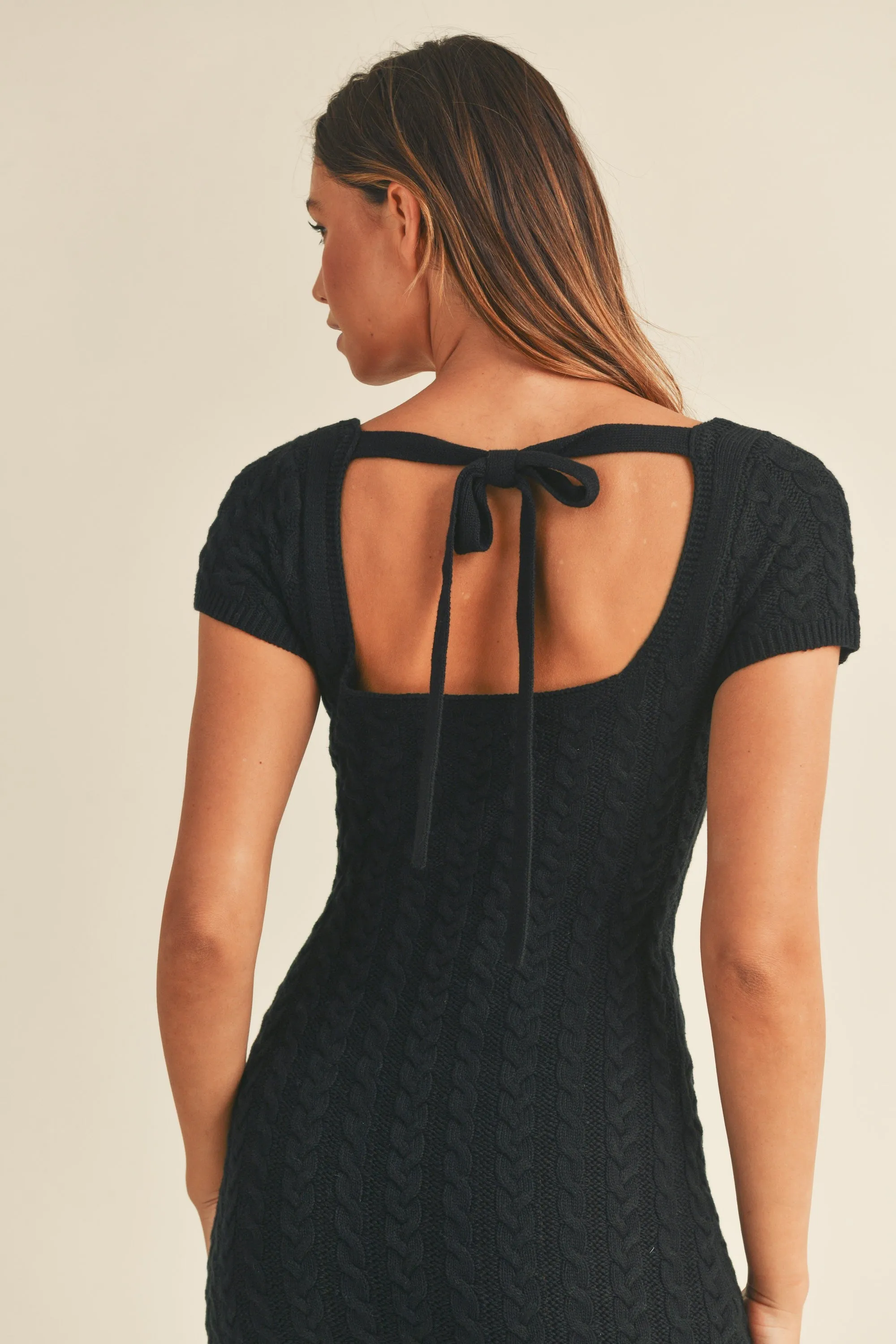 Blair Sweater Dress Black