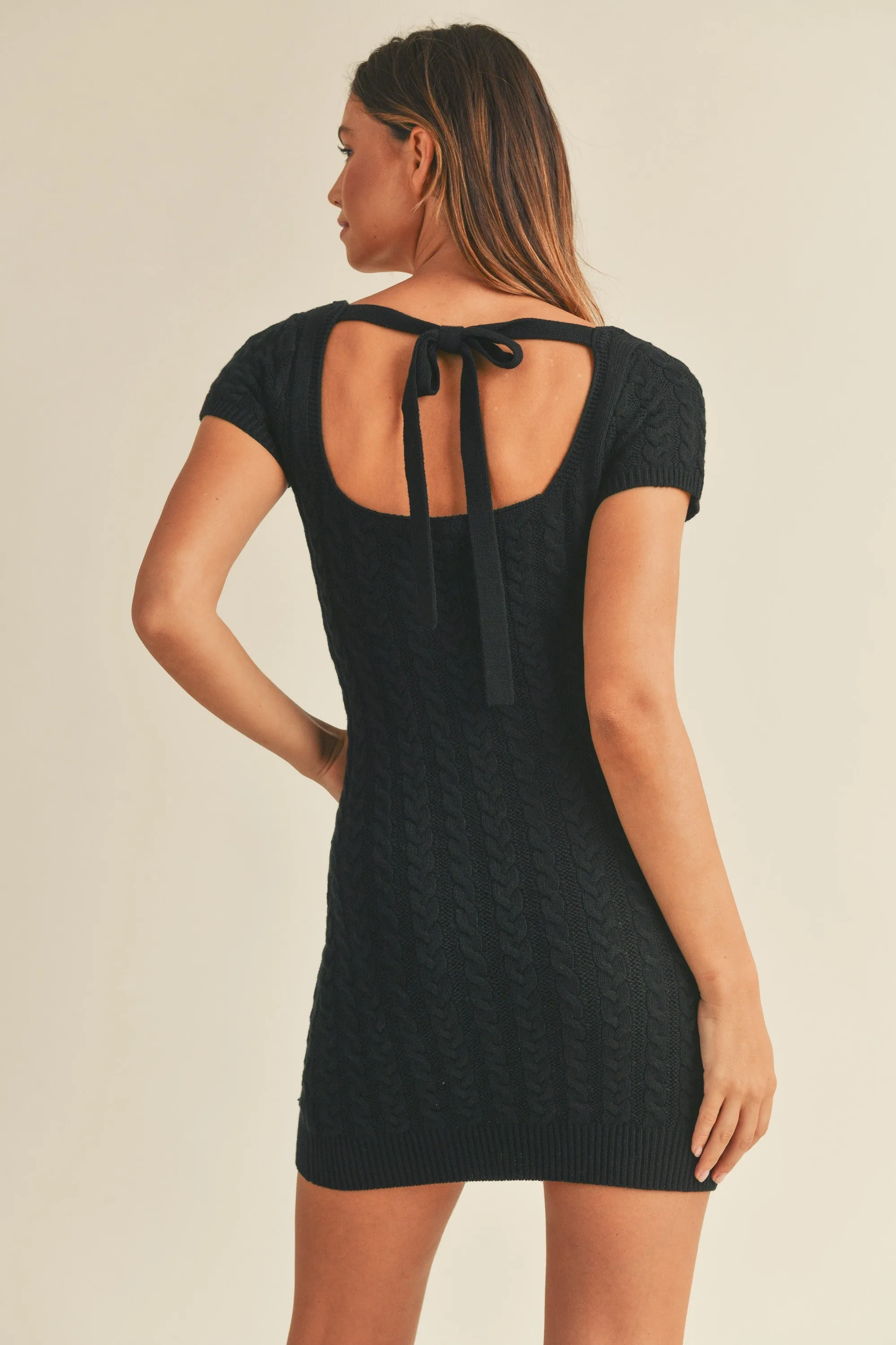 Blair Sweater Dress Black