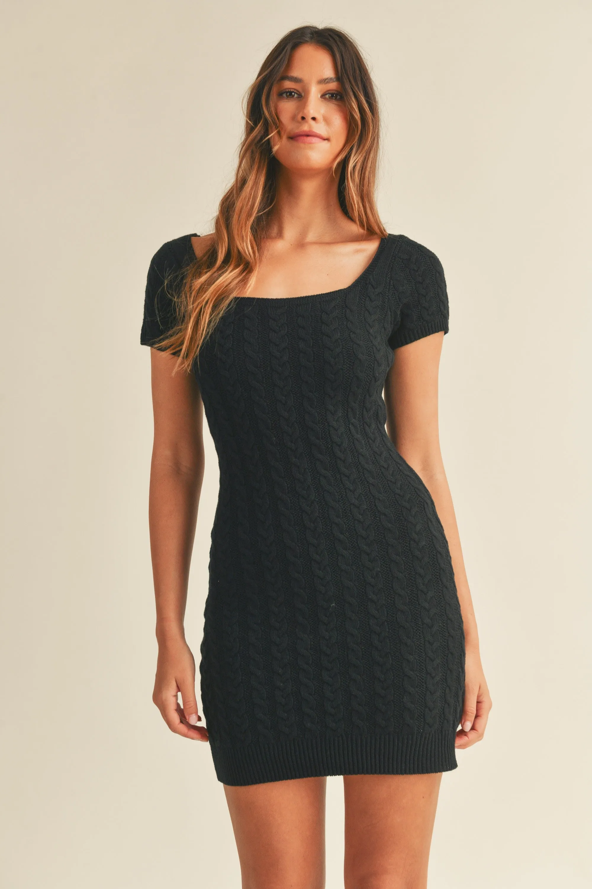 Blair Sweater Dress Black