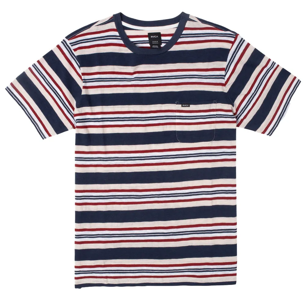 BLUE BEAT STRIPE SHORT SLEEVE T-SHIRT