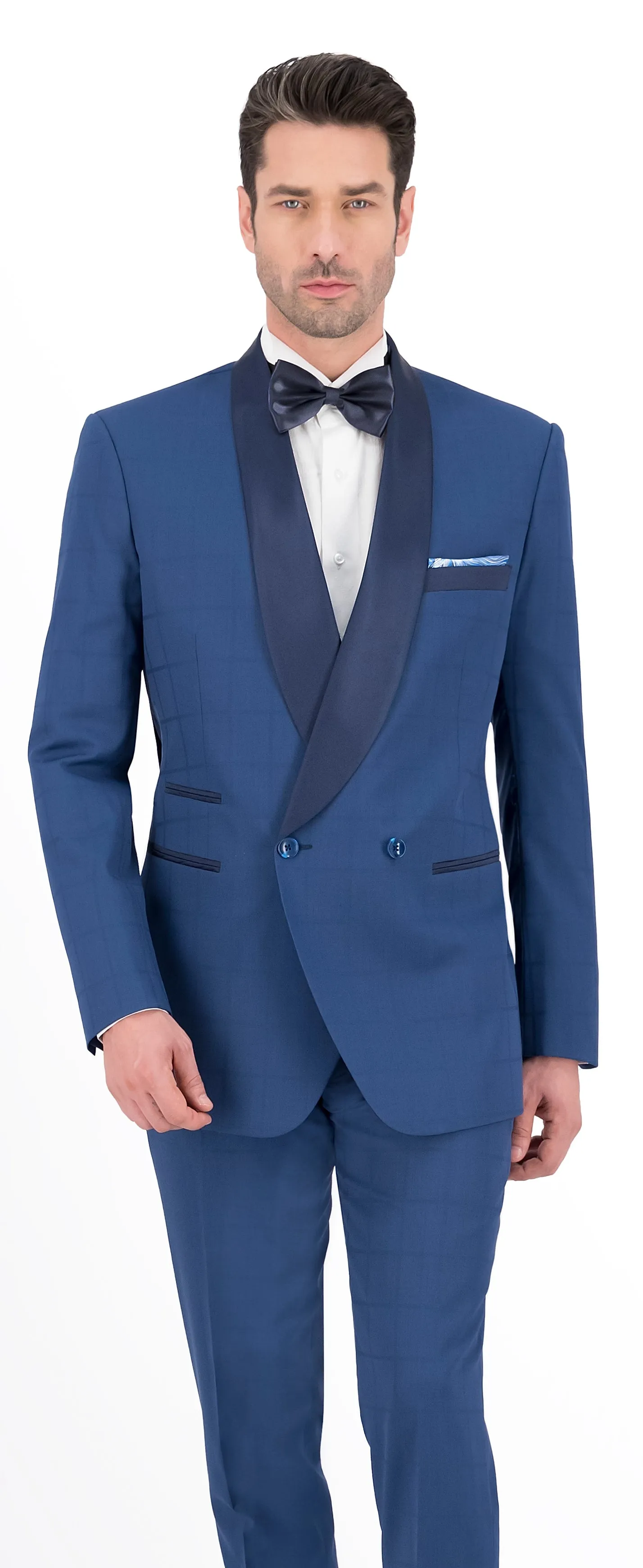 Blue Self Check Regular Tuxedo