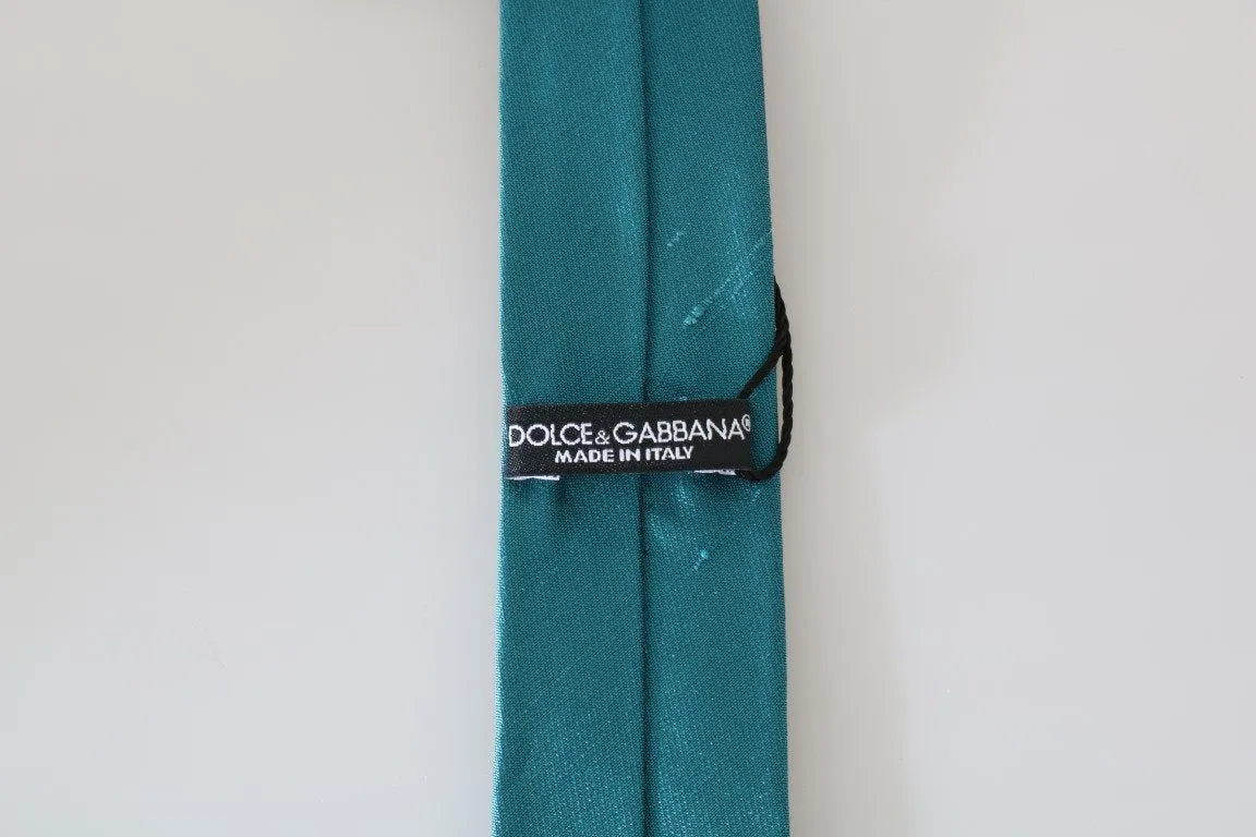 Blue Silk Solid Slim Tie