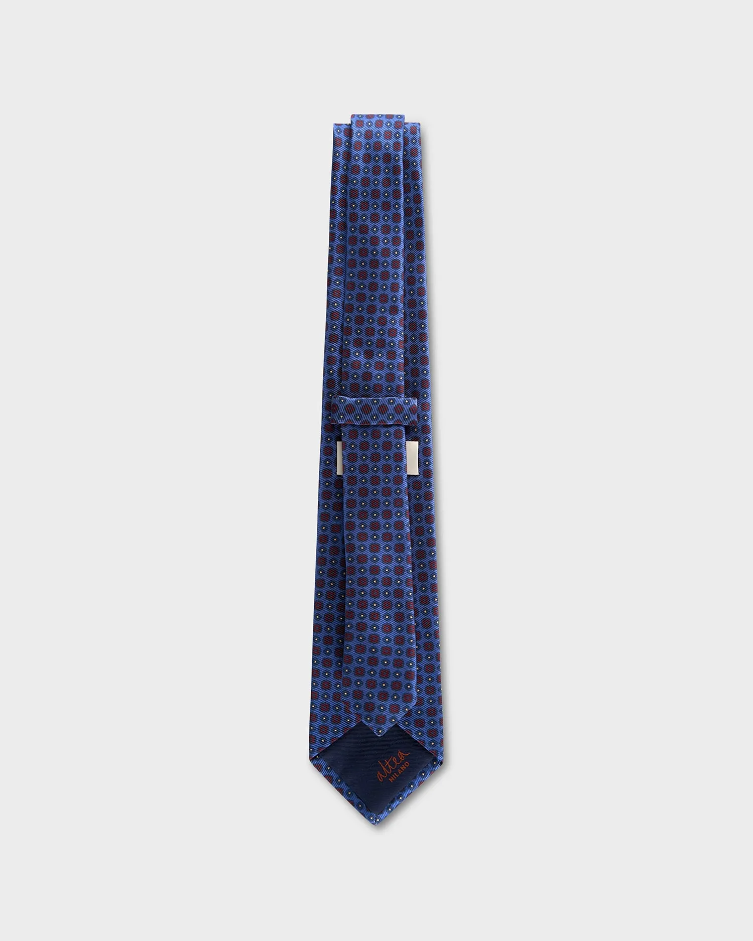 Blue With Red Pattern Tie