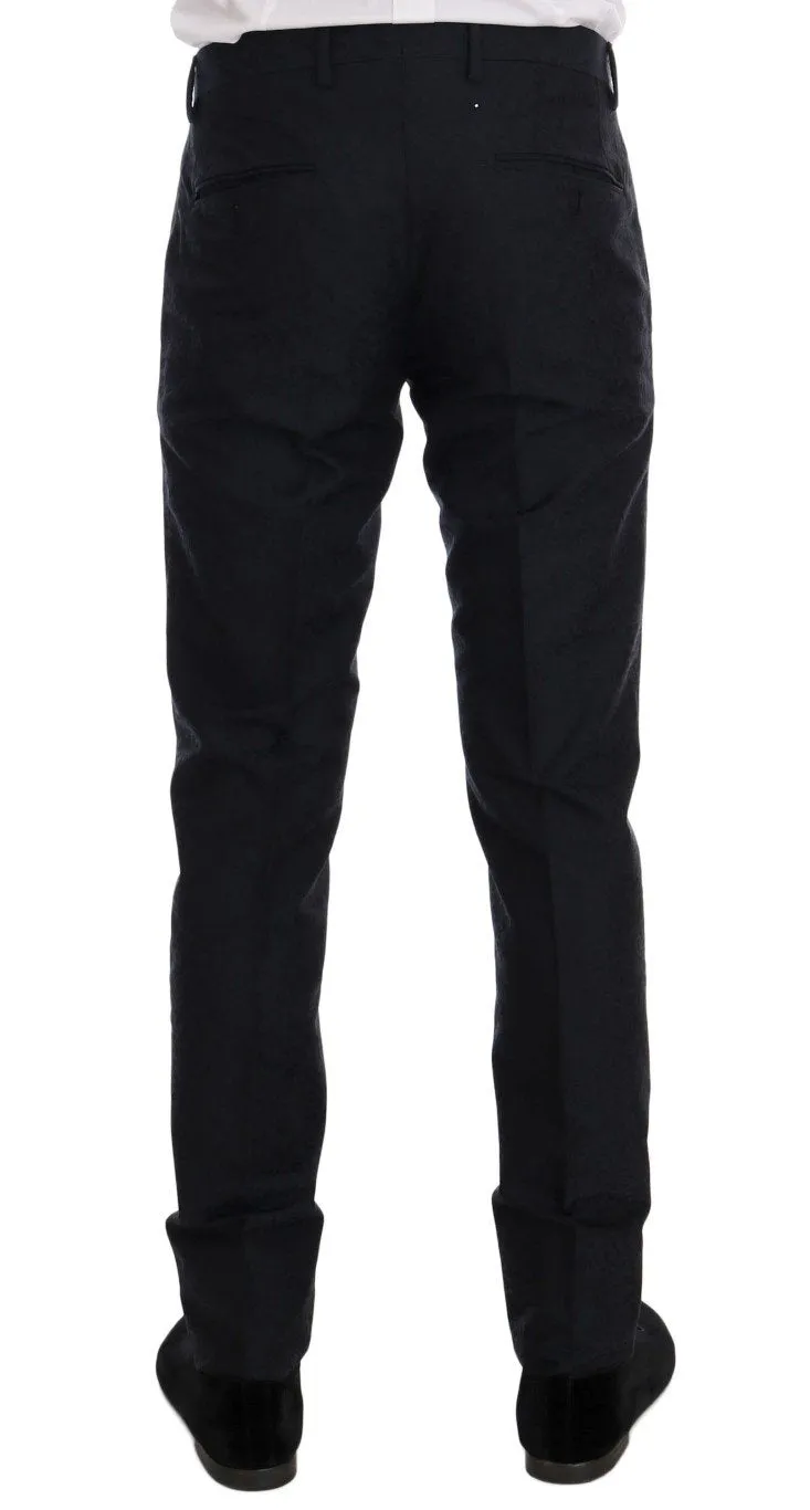 Blue Wool MARTINI 3 Piece Slim fit Suit