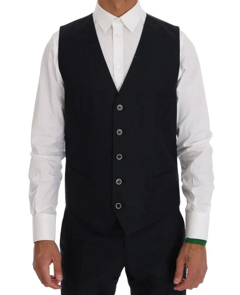 Blue Wool MARTINI 3 Piece Slim fit Suit