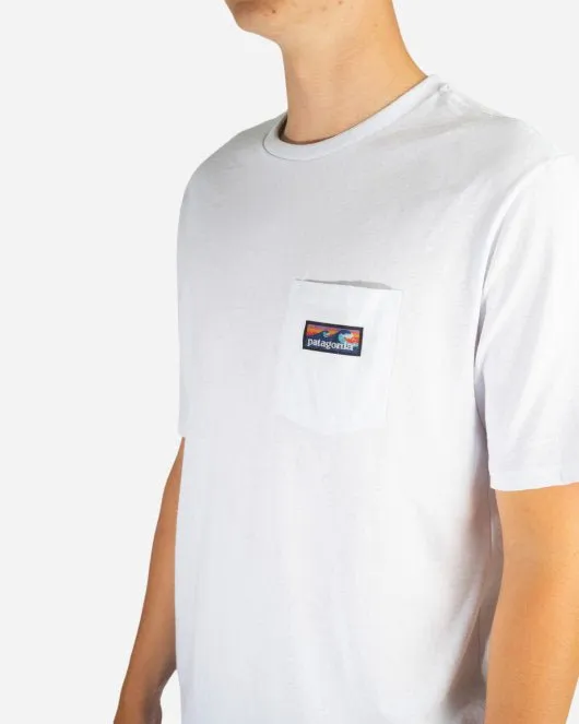 Boardshort Label Pocket - White