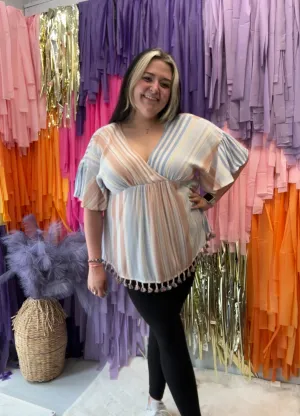 Boho Beach Top PLUS: Multi