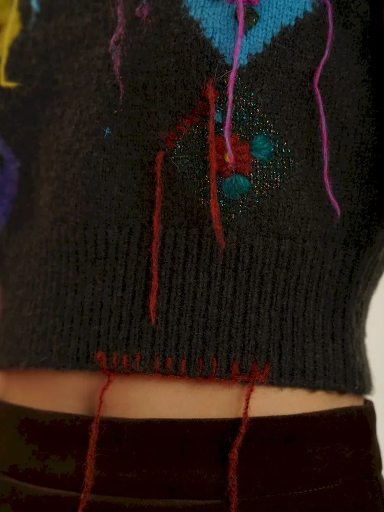 Boho Fringe Sleeveless Knit Vest