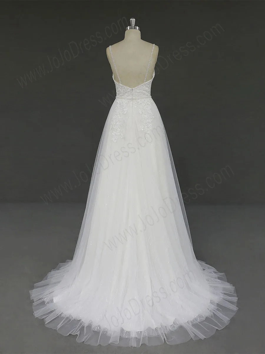 Boho Lace Open Back Wedding Dress RD2003