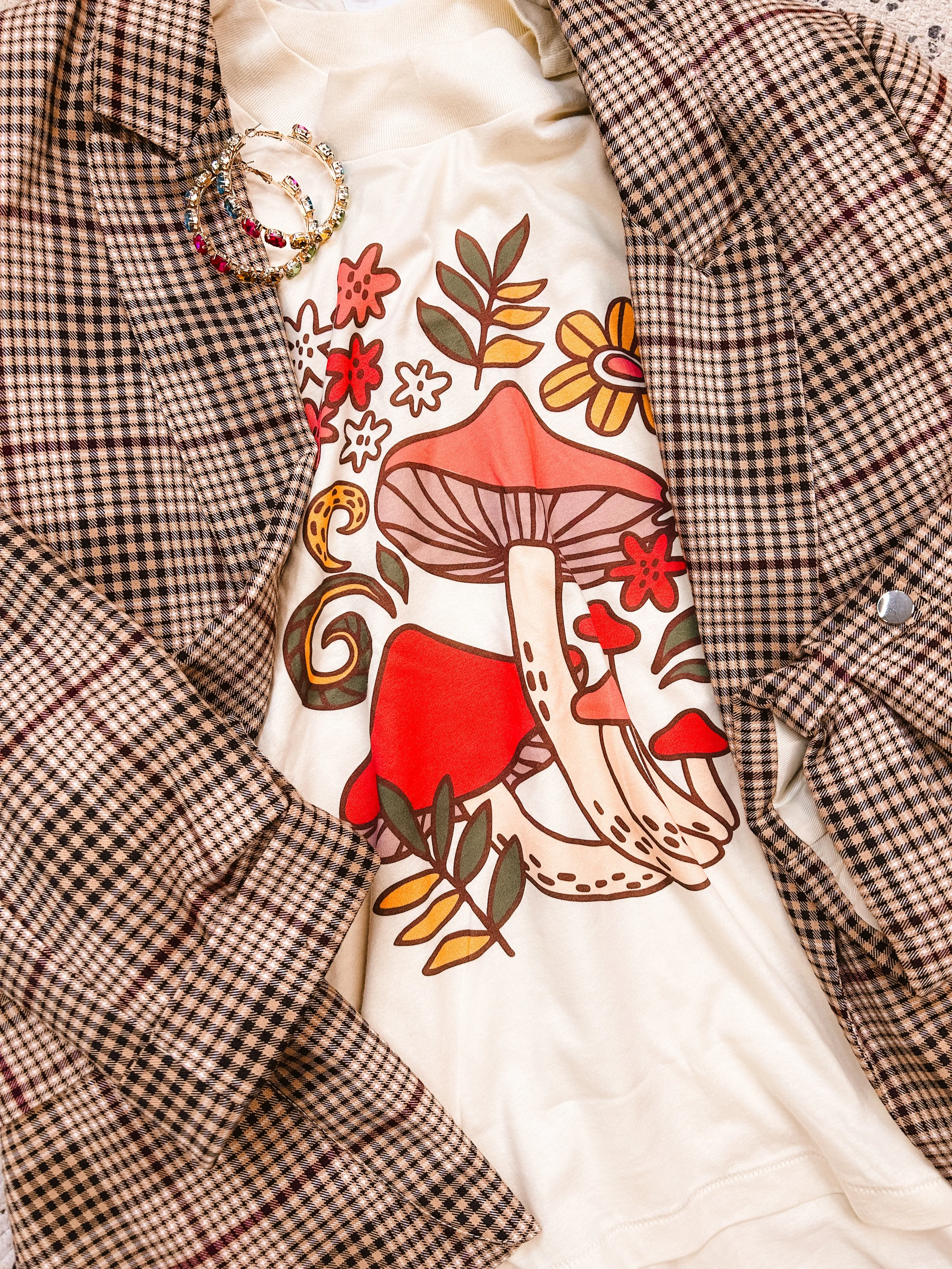 Boho Mushroom Tee