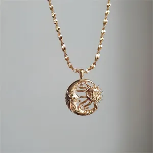 Boho Sun and Moon Celestial Necklace