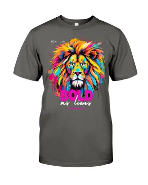 Bold as Lions Short Sleeve Graphic T-Shirt Proverbs 28:1
