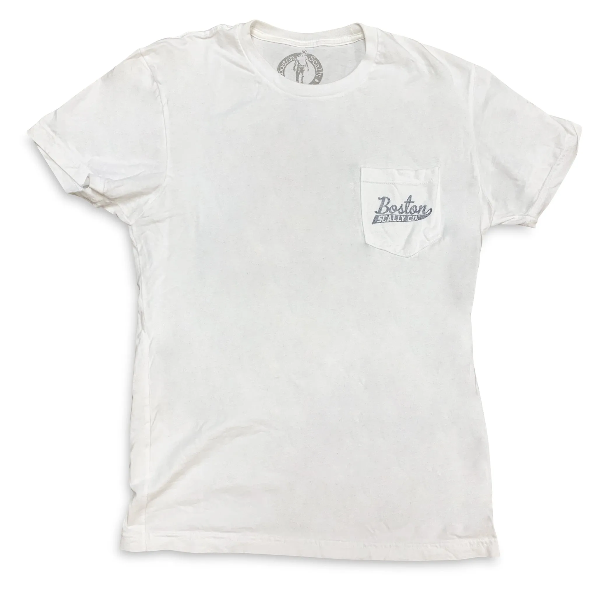Boston Scally The Sailor Pocket Tee T-Shirt - White