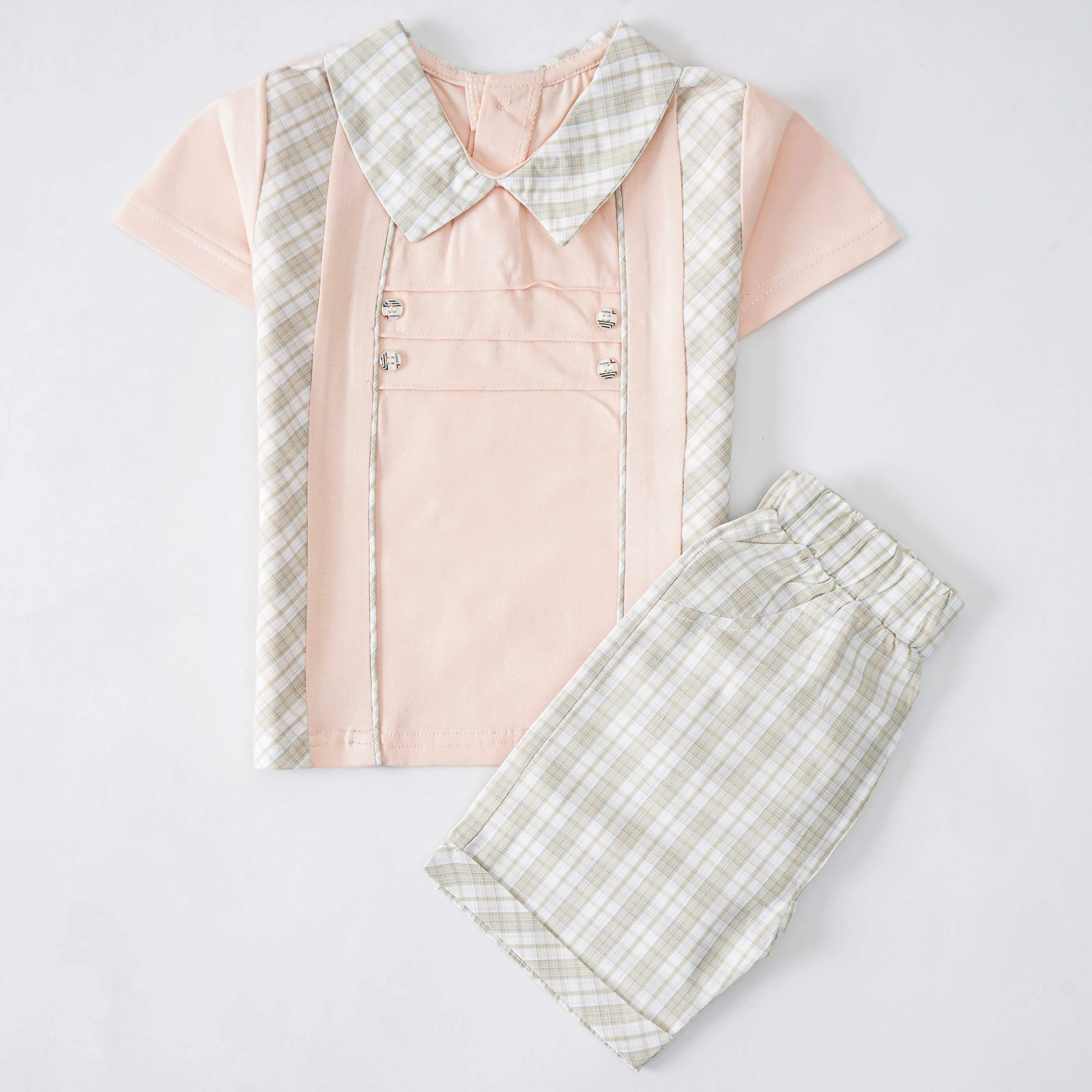 Boys Half Sleeves 2 Piece Suit (2323)