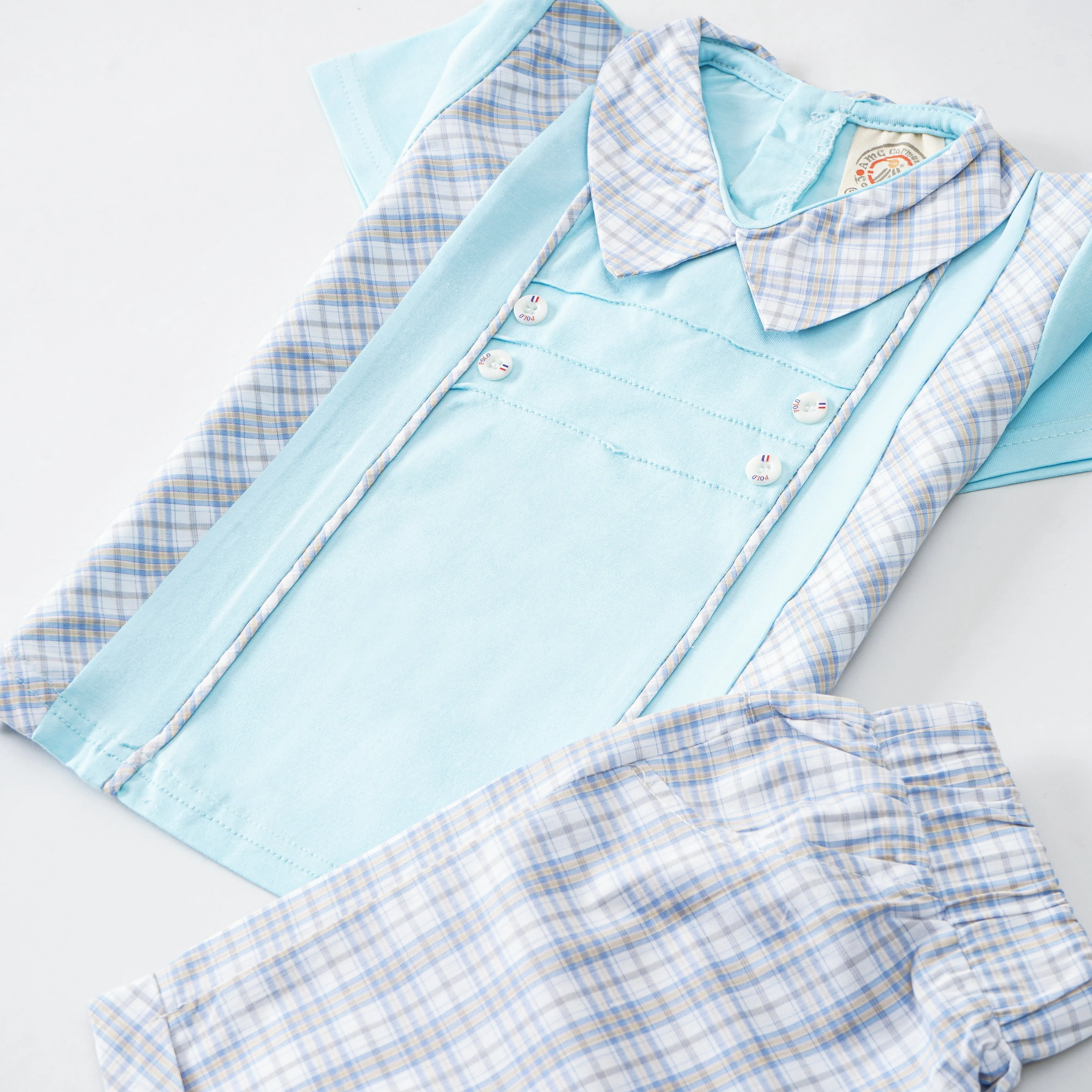 Boys Half Sleeves 2 Piece Suit (2323)