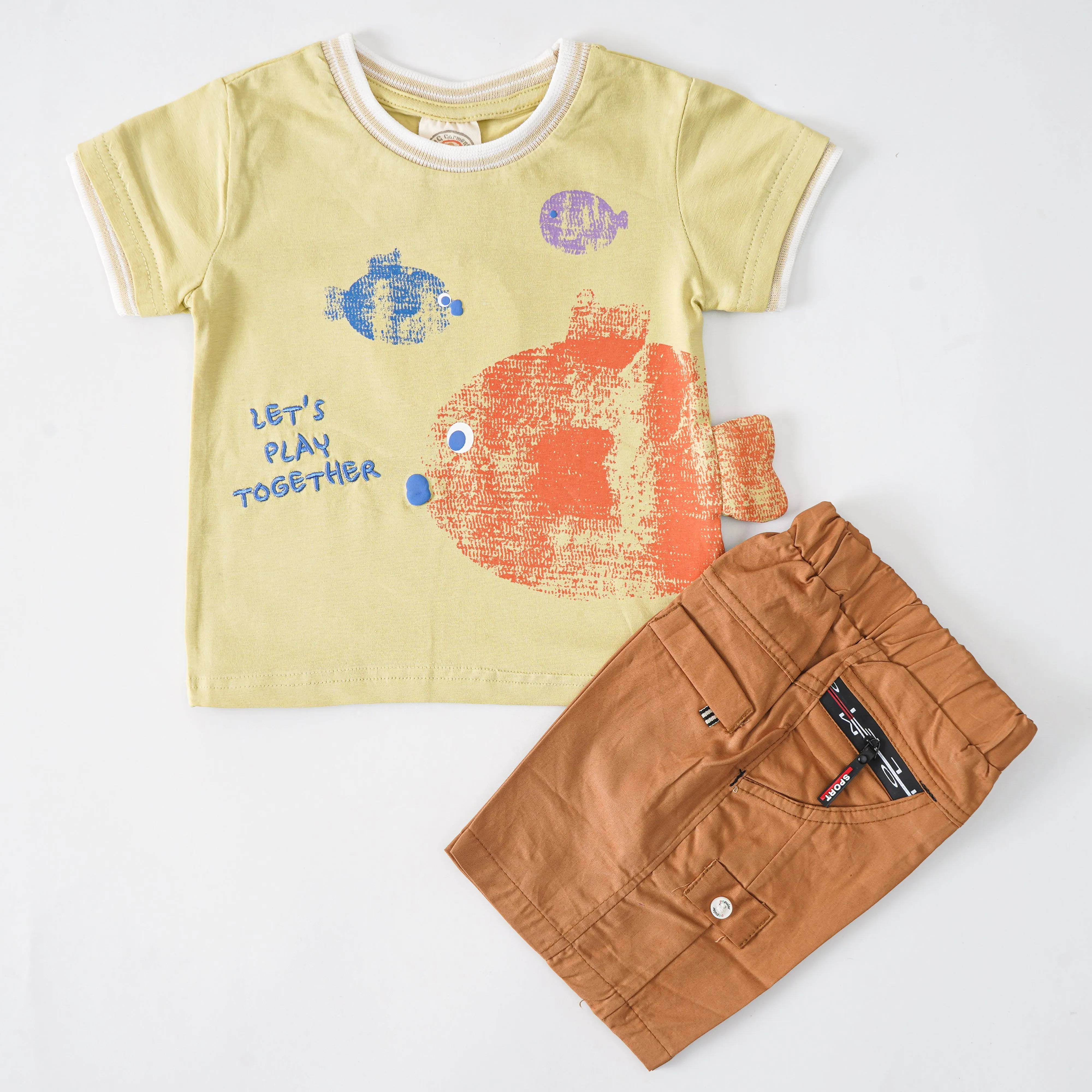 Boys Half Sleeves 2 Piece Suit (2367)