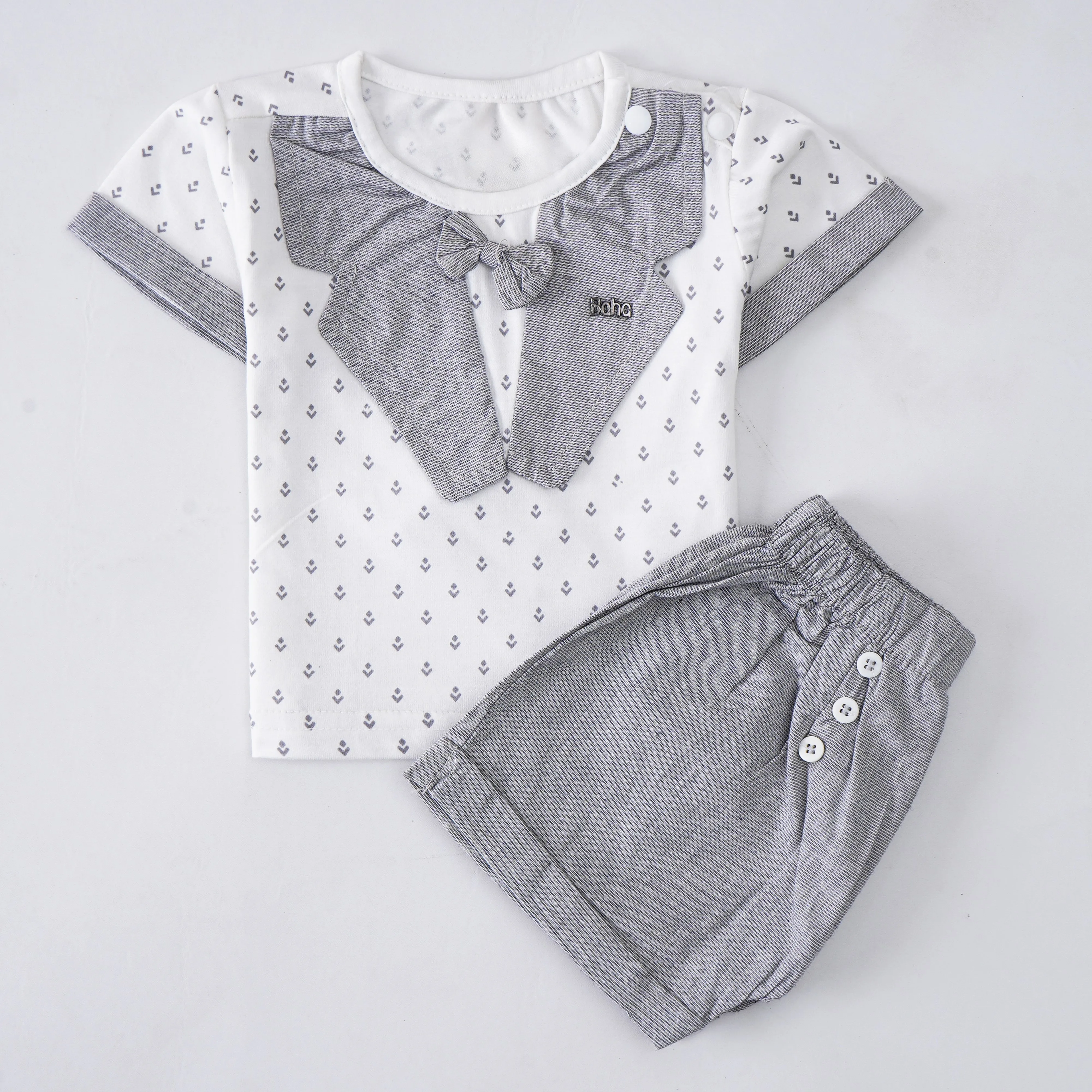 Boys Half Sleeves 2 Piece Suit