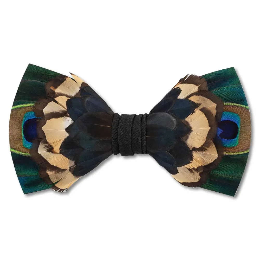Brackish Nomad Feather Bow Tie